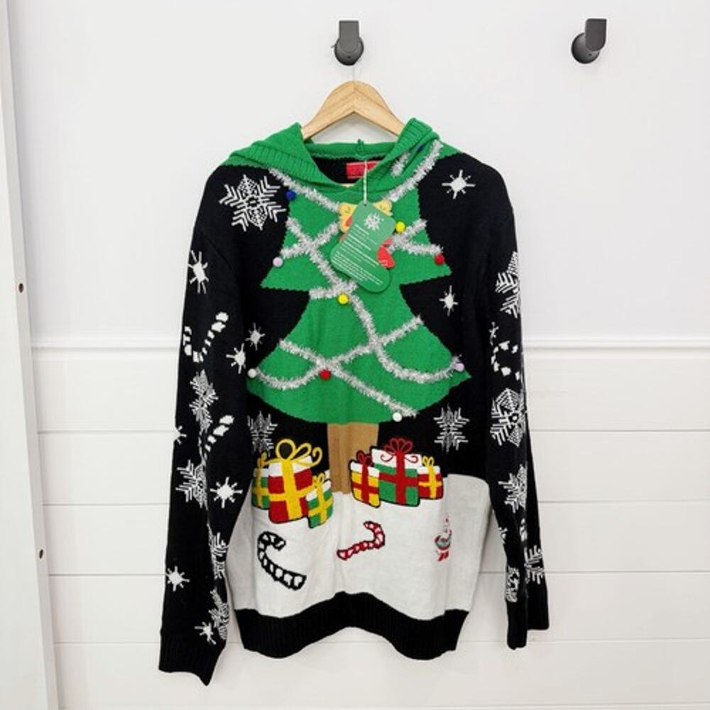 NWT! Women’s ugly Christmas holiday sweater Christmas tree size xL